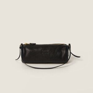 Miu Miu Black Nappa Leather Pouch